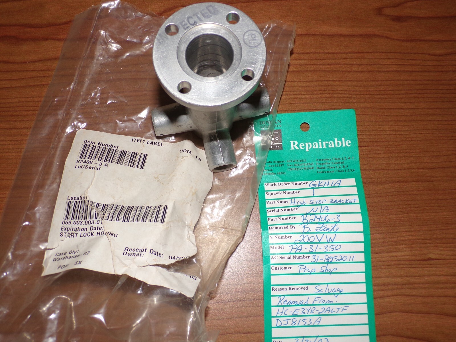 Hartzell Start Lock Housing B2406-3