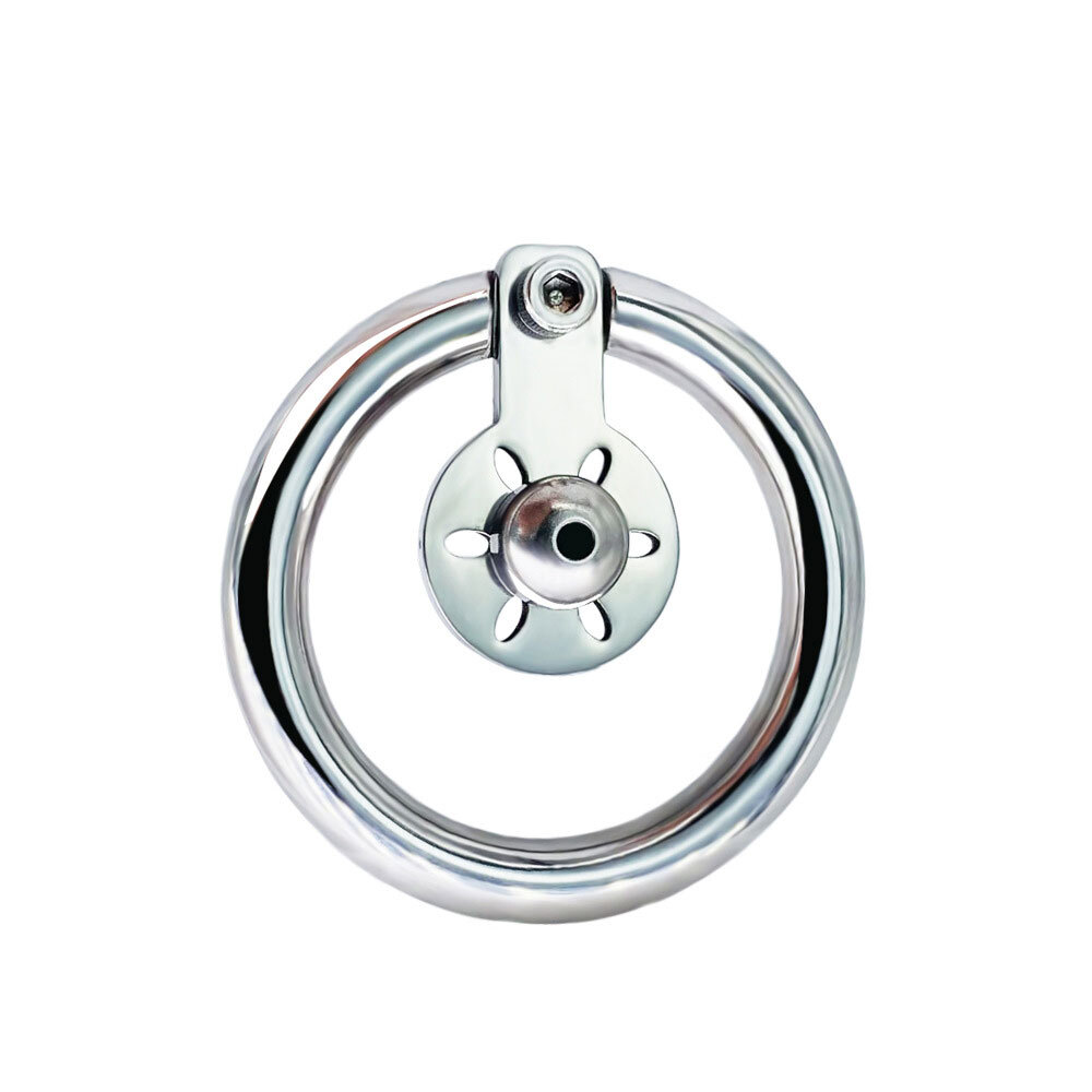 New Small Stainless Steel Cage Male Chastity Device Lightweigh Tight Rings~