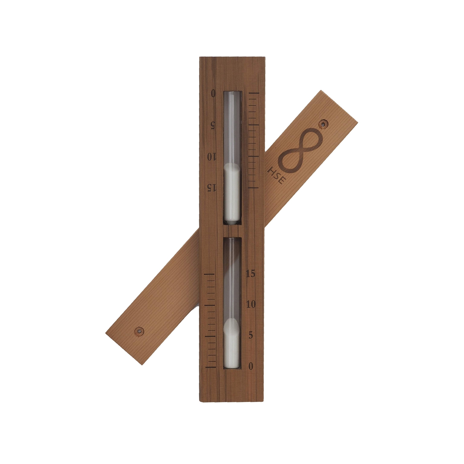 HSE Cedar Box Sauna Sand Timer - 15 Minutes - Choose Your Sand Color (15 Minu...