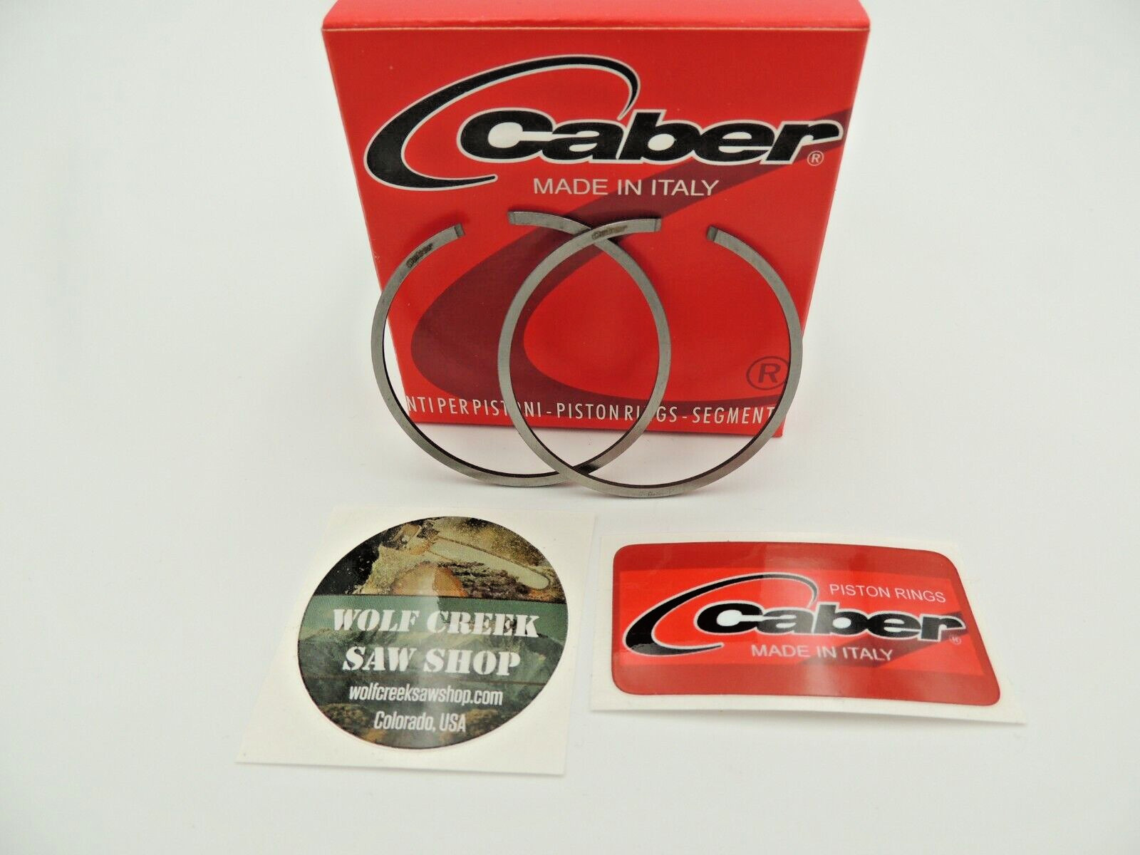 Caber 45mm x 1.5mm piston rings Italy fits Husqvarna 51 254 350 353