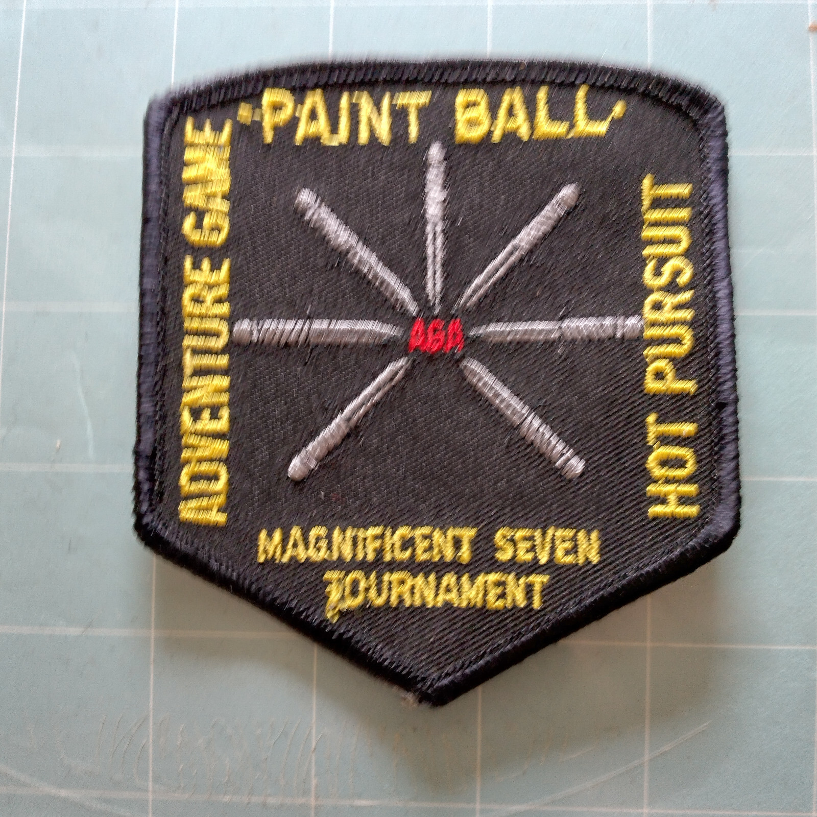 Adventure Game Paintball Hot Pursuit Magnificent Seven Tournament Patch size 3.5