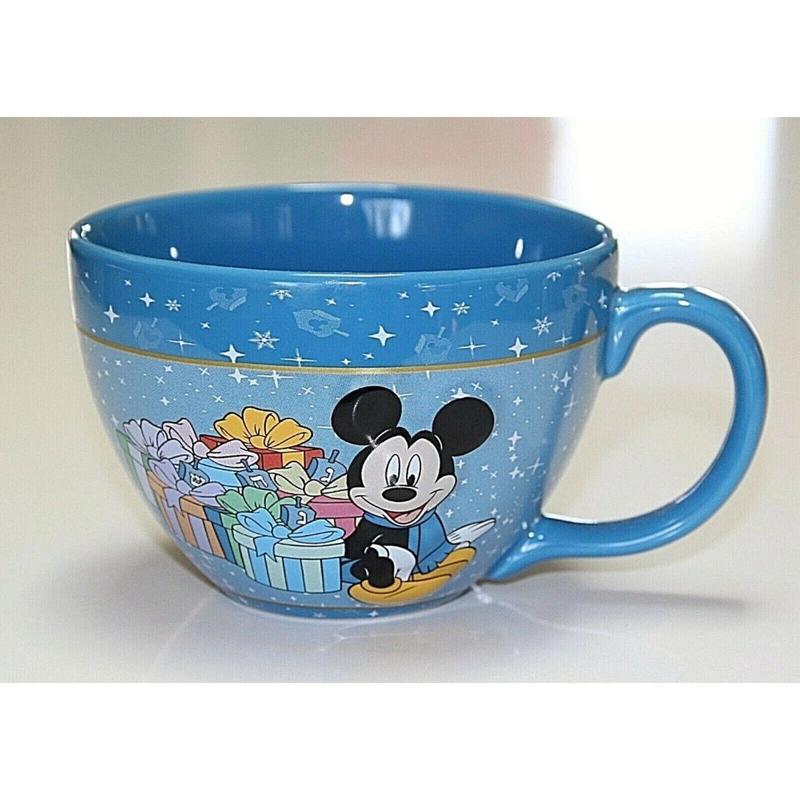 Large 3D Mickey Mouse HAPPY HANUKKAH Holiday Coffee Mug / Bowl, Disney