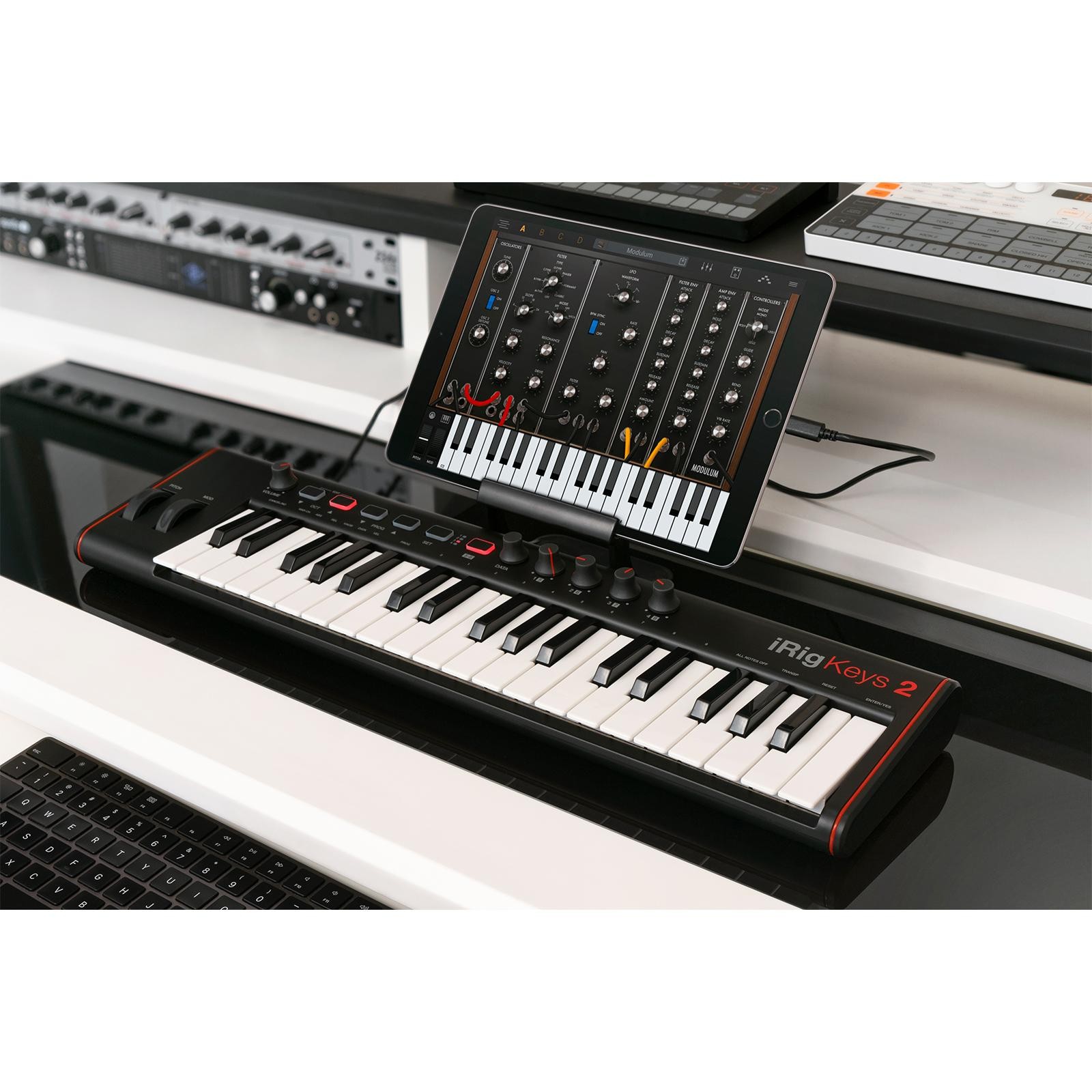 IK Multimedia iRig Keys 2 Compact 37-Key MIDI Keyboard Controller