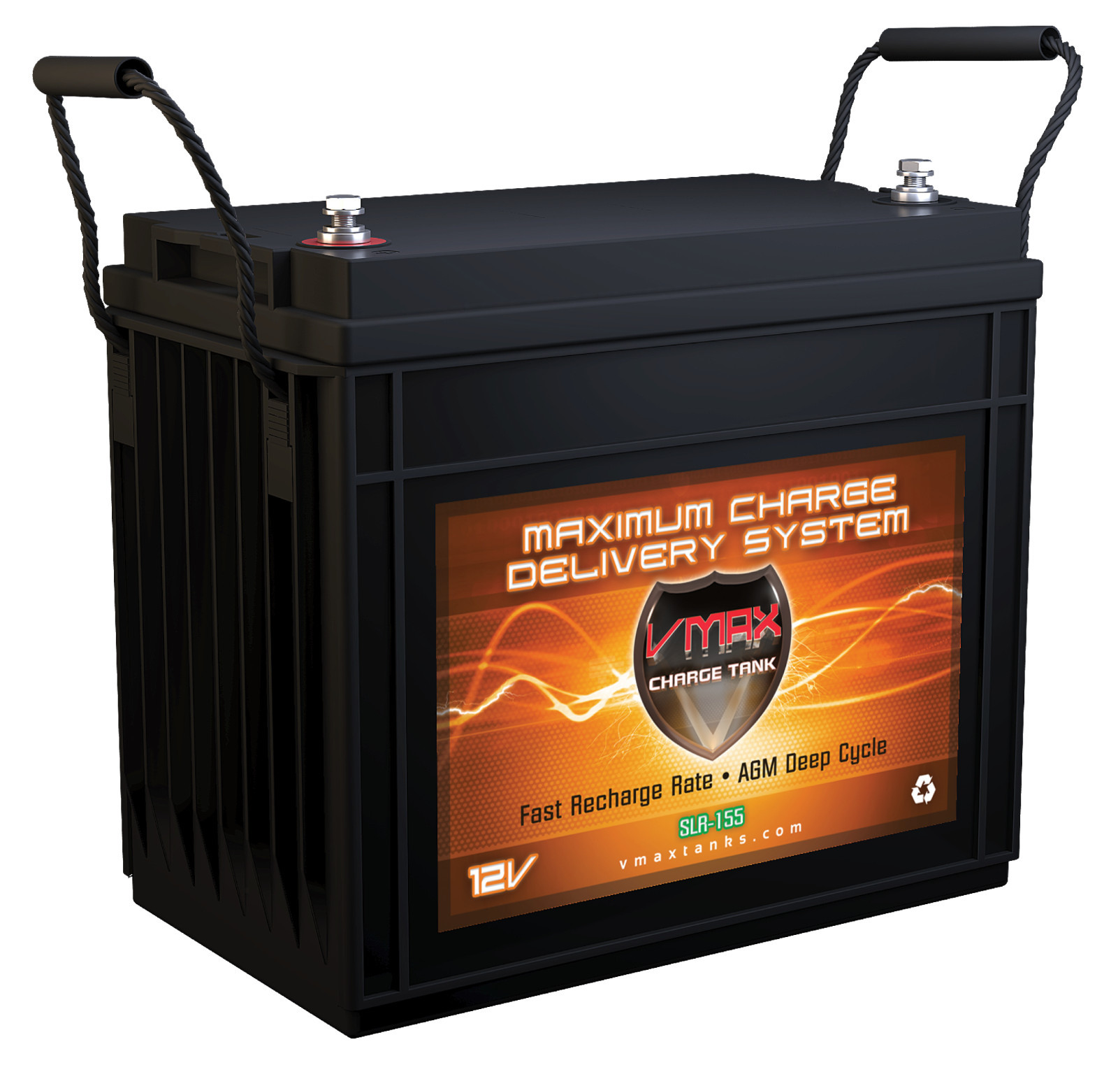 Solar Power Battery by VMAXTANKS SLR155 Hi Capacity Maint Free AGM battery 155Ah