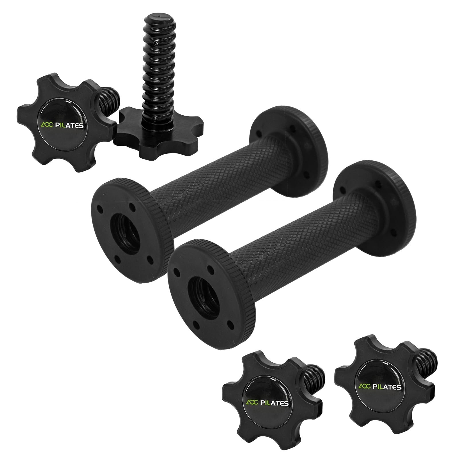 Dumbbell Handles Pair Universal Handle, Adjustable Dumbbell Bar Fit 1" Plates...