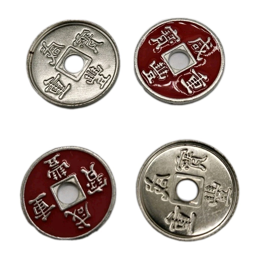 Chinese Coins Expanded Shells - Vanish Transportation Coin Shell Magic Set