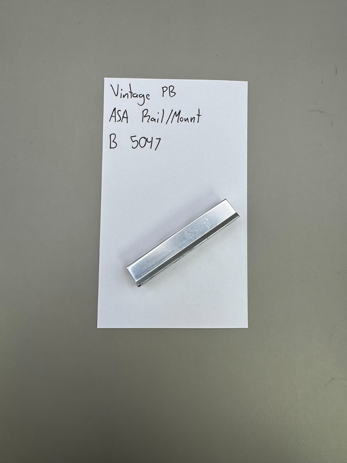 Vintage PB ASA Rail/Mount-Silver