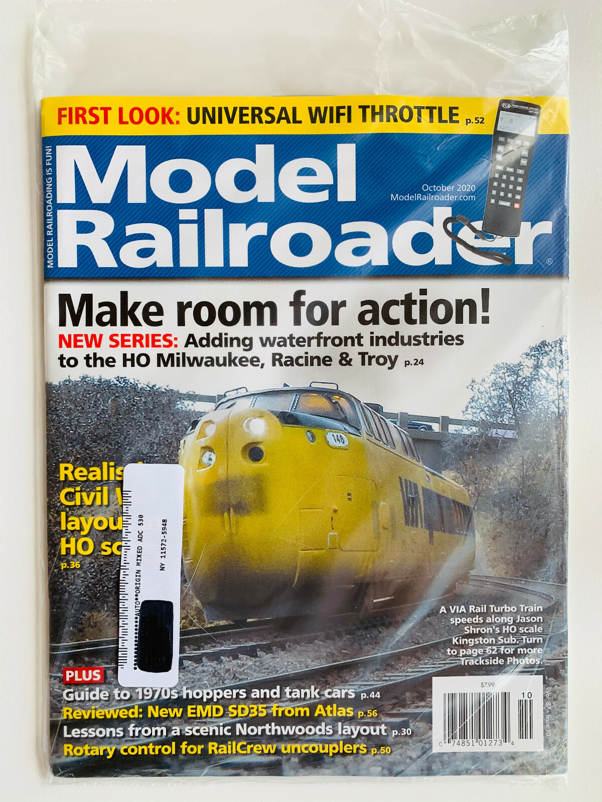 NEW MODEL RAILROADER MAGAZINE OCTOBER 2020 REALISTIC CIVIL WAR LAYOUTS SEALED