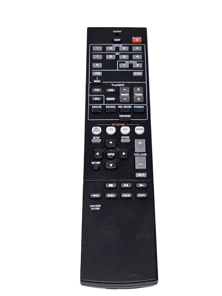 New RAV463 ZA11350 For Yamaha Audio AV Receiver Remote RX-V373 V375 HTR-3065