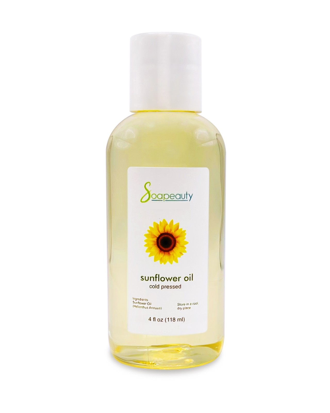 Sunflower Oil High Oleic Refined 100% Pure & Natural 4 fl oz