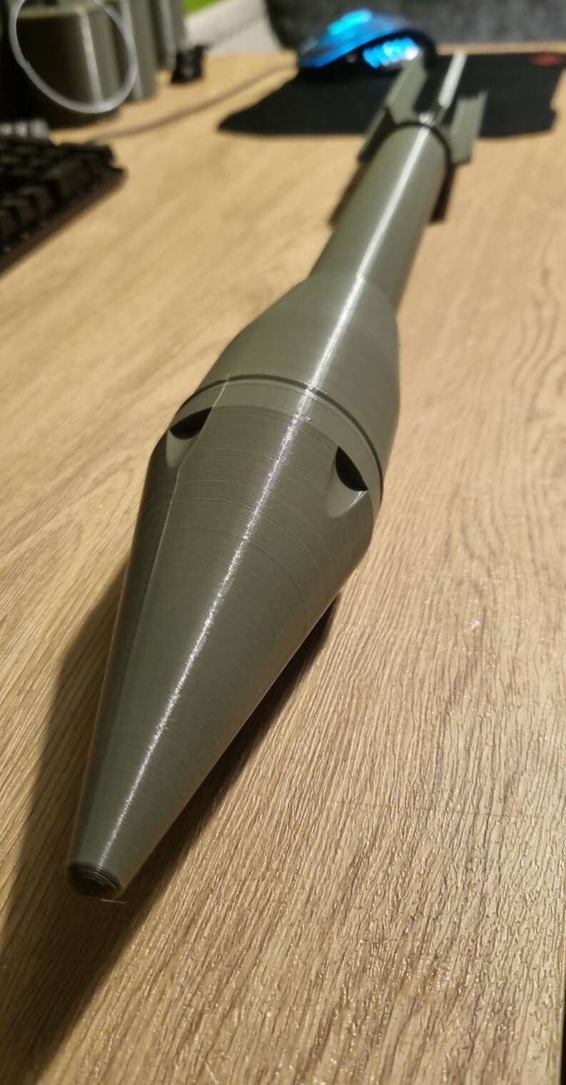 Full scale 3d Printed model Replica prop cosplay Bazooka M1A1 Round.