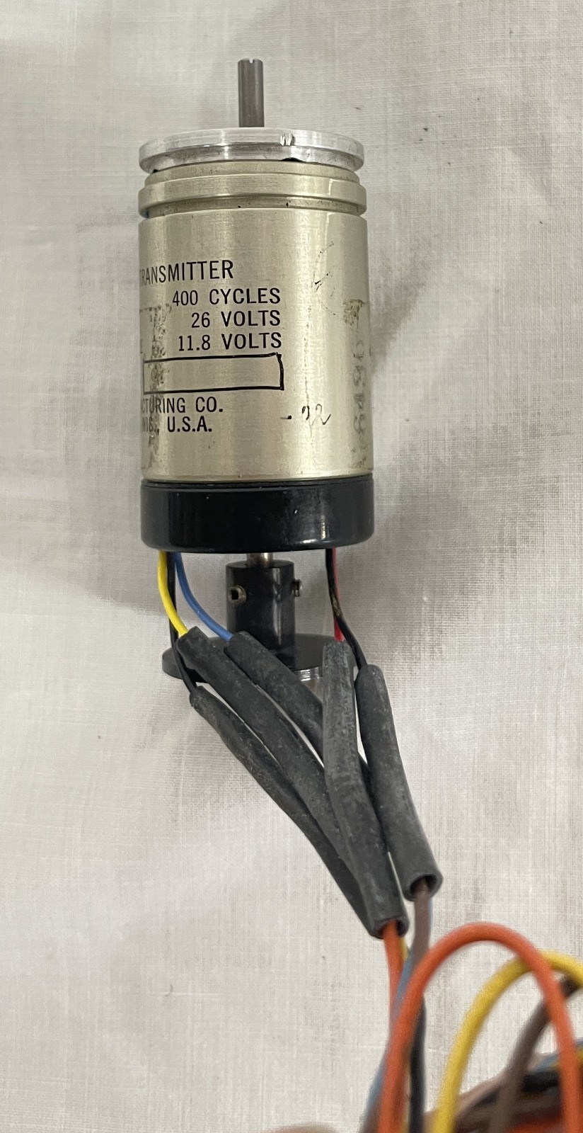 Synchro Transmitter, 4123-10, John Oster, double ended shaft