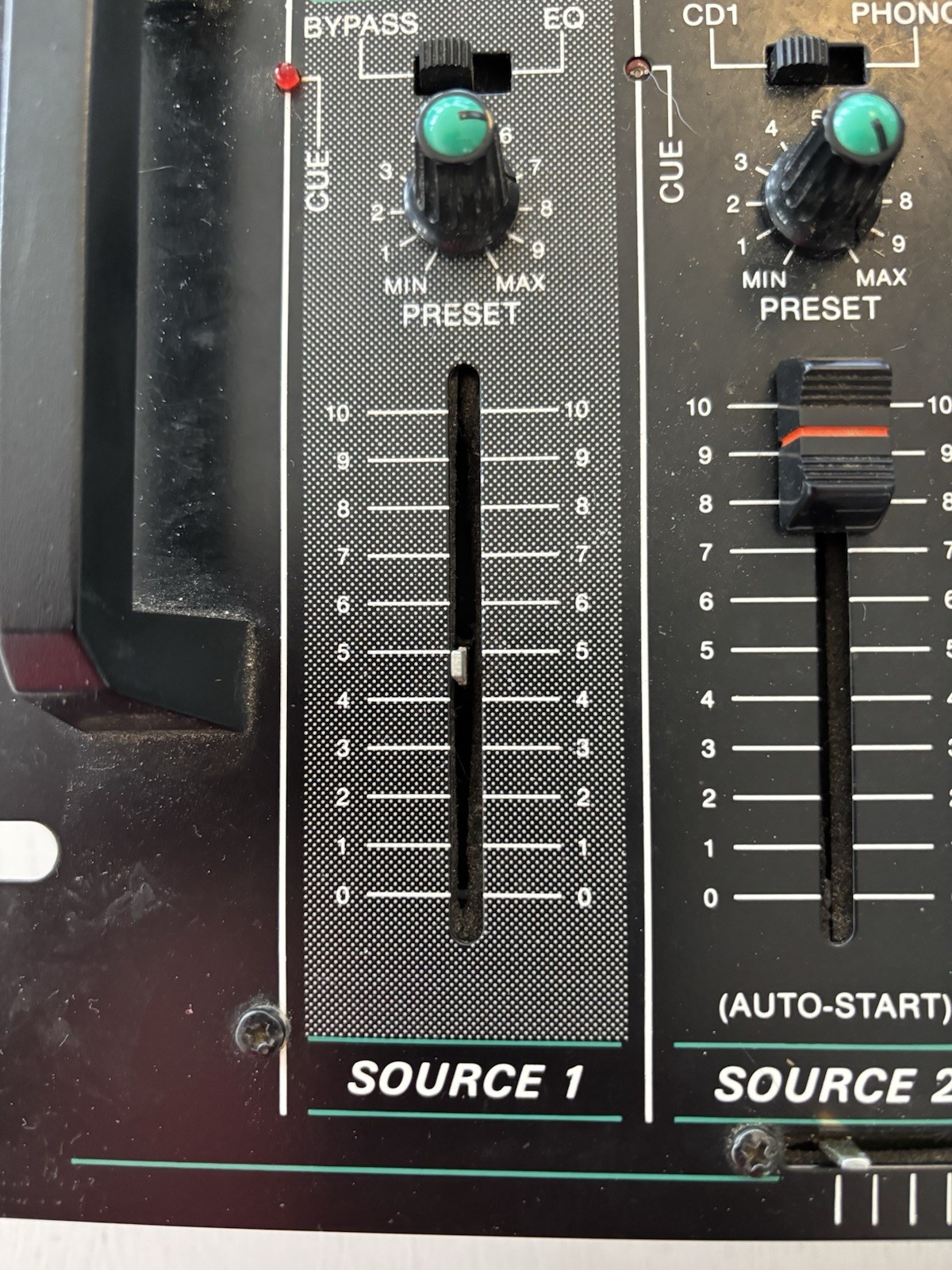 BST ACTIV 7 DJ Mixer -Powers On - Untested - Missing - 3 Level Covers