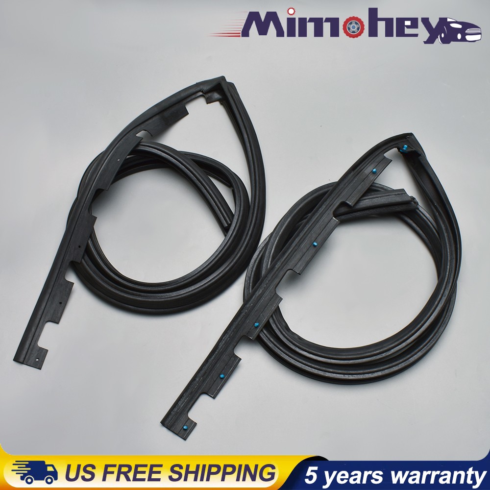 Front Door Sub Seal Rubber Rh & Lh Set For HONDA 2DR 3DR CIVIC 92-95 EG6 EG4 USA