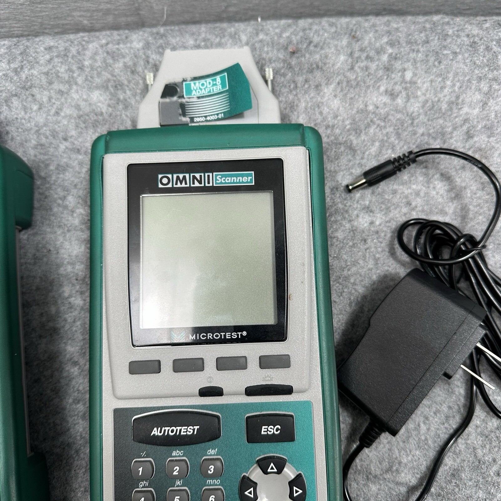 Fluke Microtest Omni Scanner 2 Remote 2 Mod-8 CAT 6 Adapters PARTS ONLY READ DET
