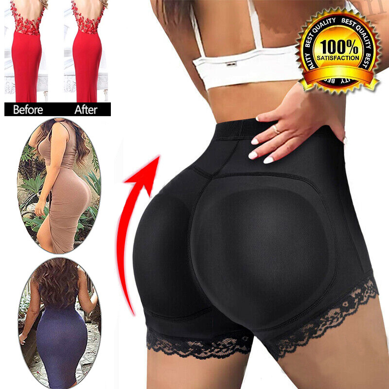Women Body Shaper FAKE ASS Butt Lifter Slim Tummy Control Padded Underwear Pants
