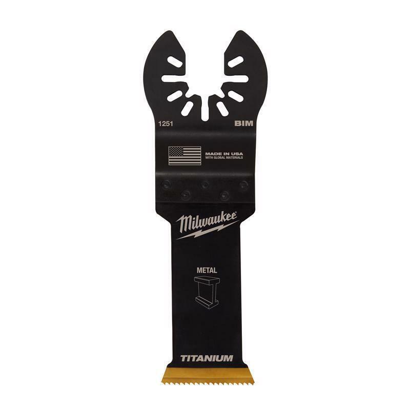 Milwaukee Universal Fit Open-Lok 1-1/8 in. W Bi-Metal Multi-Tool Oscillating