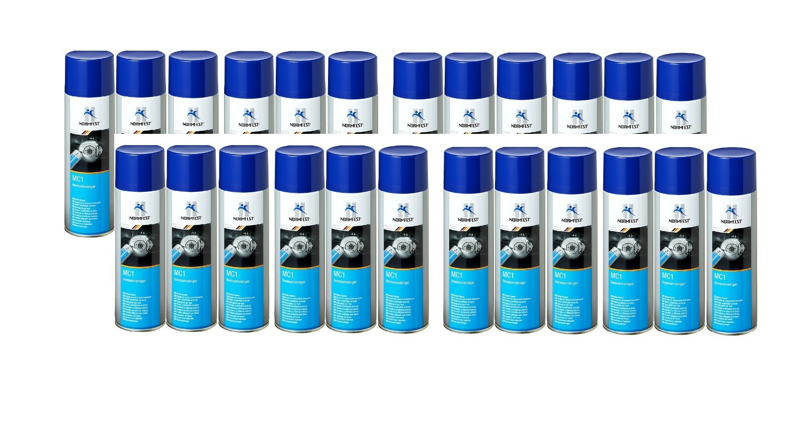 24x Normfest Brake Cleaner MC1 Cleanser Degreaser 500ml