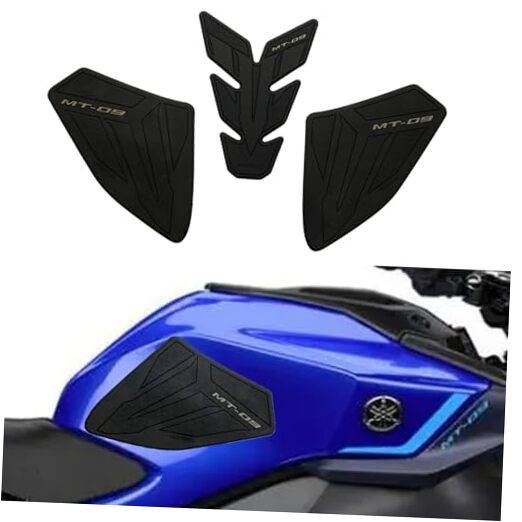 Motorcycle Fuel Tank Protector Compatible with MT-09 MT 09 MT09 Fuel Black