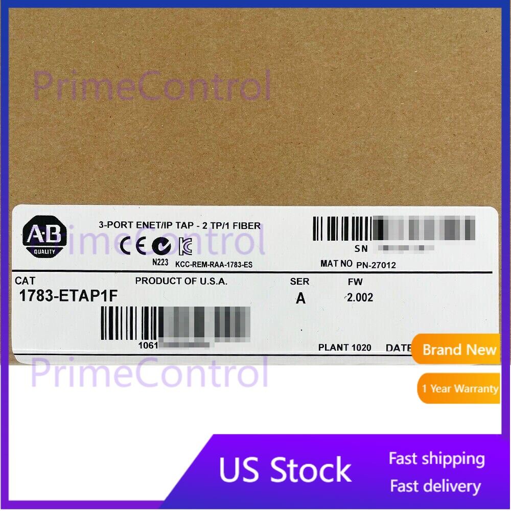 New Sealed Allen-Bradley 1783-ETAP1F SER A 3-Port Ethernet/IP Tap 1783ETAP1F