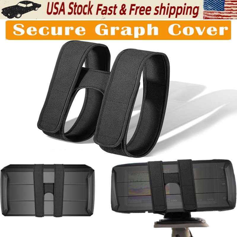 Fish Finder Cover Strap/Fishing Graph Cover Straps for Securing Graph Cover