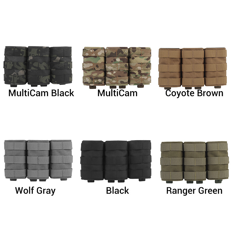 Wosport Tactical Mag Pouch Triple Mag Carrier FAST 7.62mm MOLLE Pouch Military