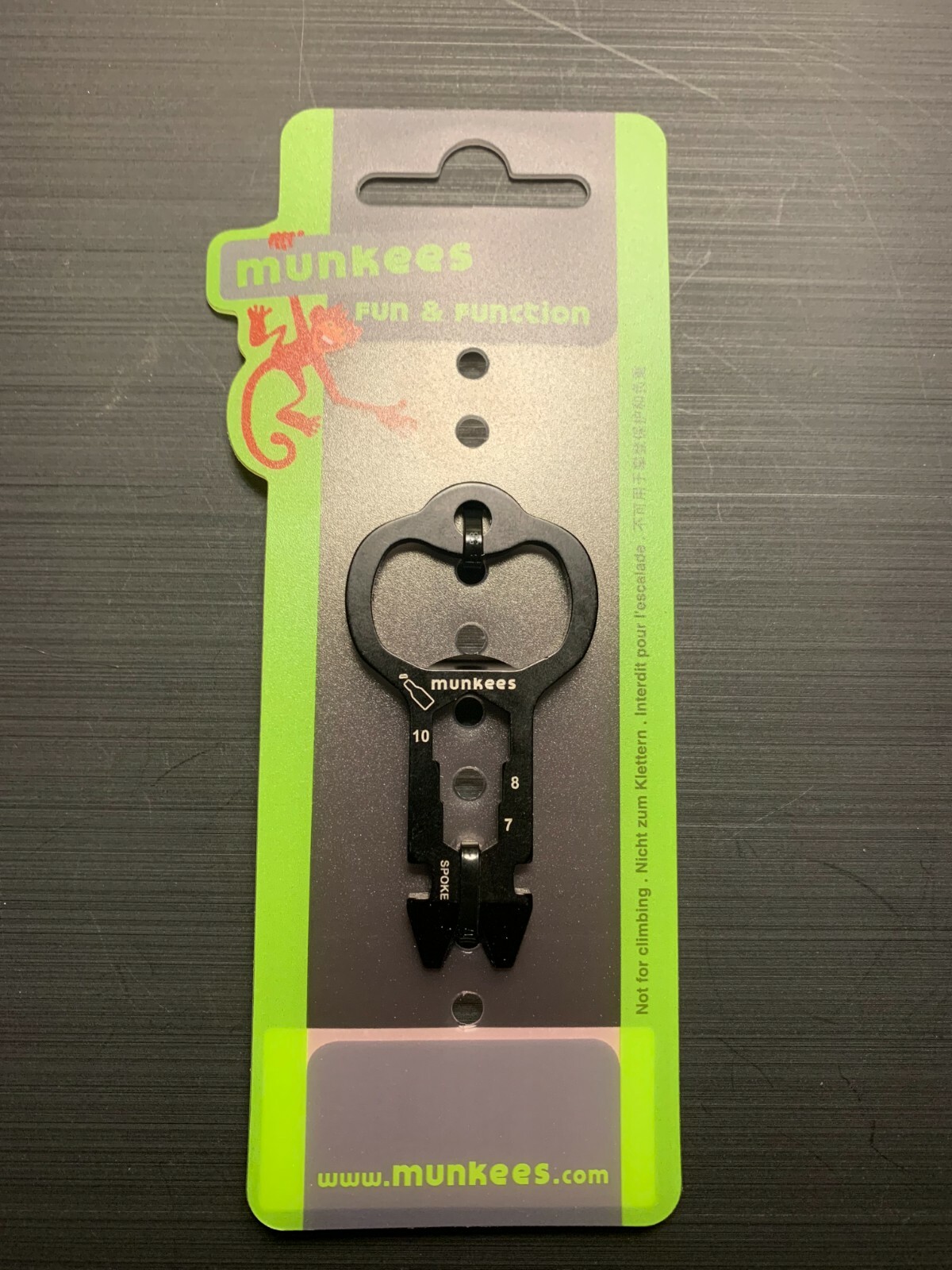 Munkees 8-function Stainless Steel Card Multi-tool - EDC - Keyring - 2532