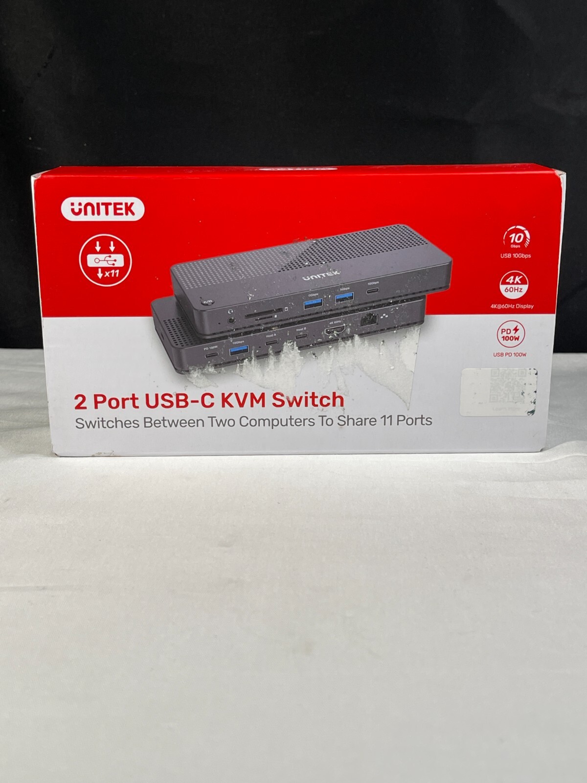 Unitek D1077A 4K UHD Display USB-C KVM One Key Switch Docking Station In Box