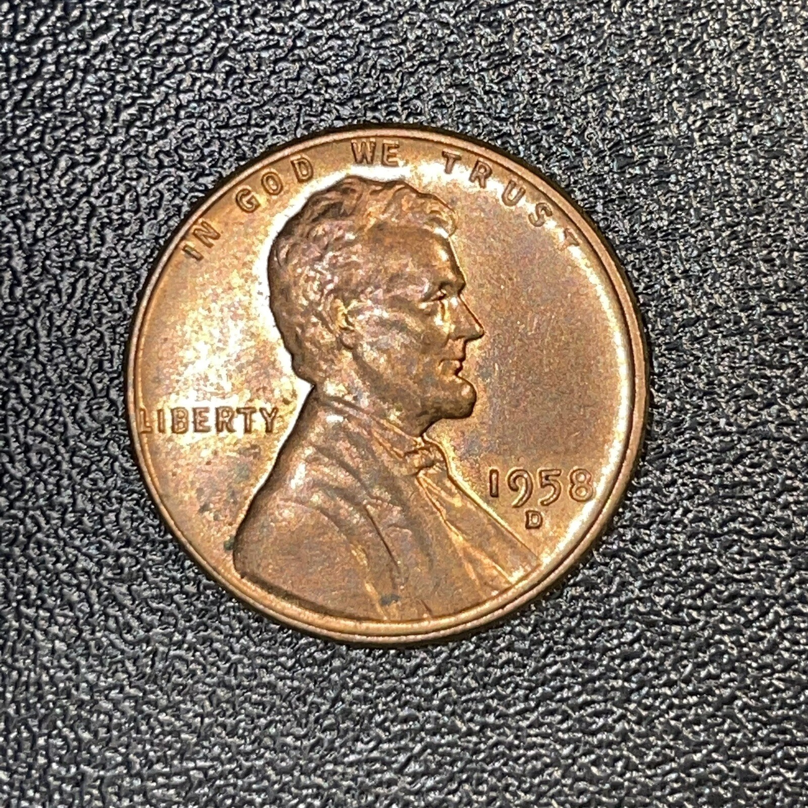 1958 D Uncirculated BU Lincoln Wheat Cent Copper Penny