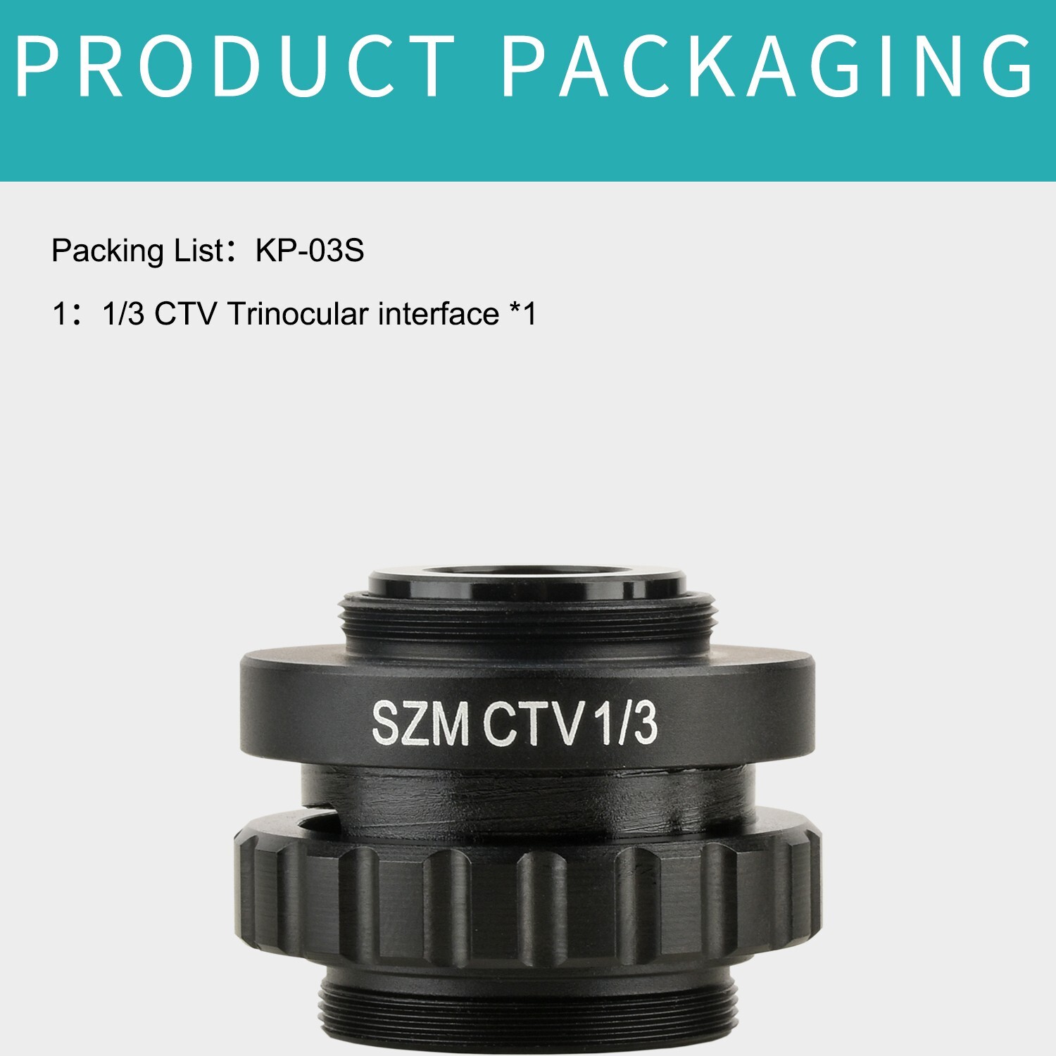 1/3 CTV Microscope Interface Adjustable Focal Length 28mm Mounting Interface