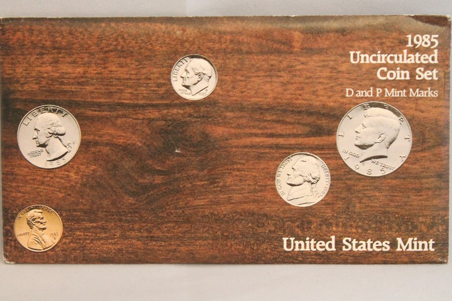 1985 PD US Mint set 10 Pack (OGP) 100 coins