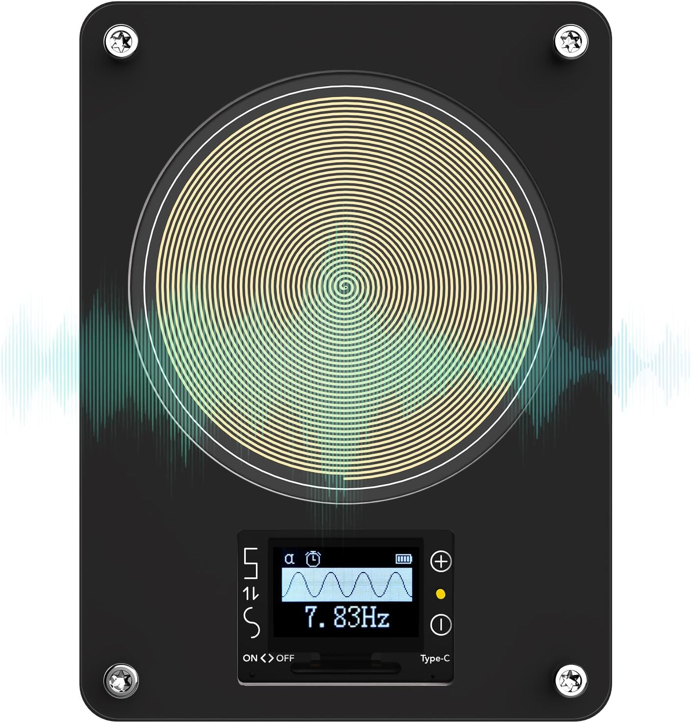 Rechargeable Frequency Generator, 7.83Hz Adjustable Schumann Resonance Generator