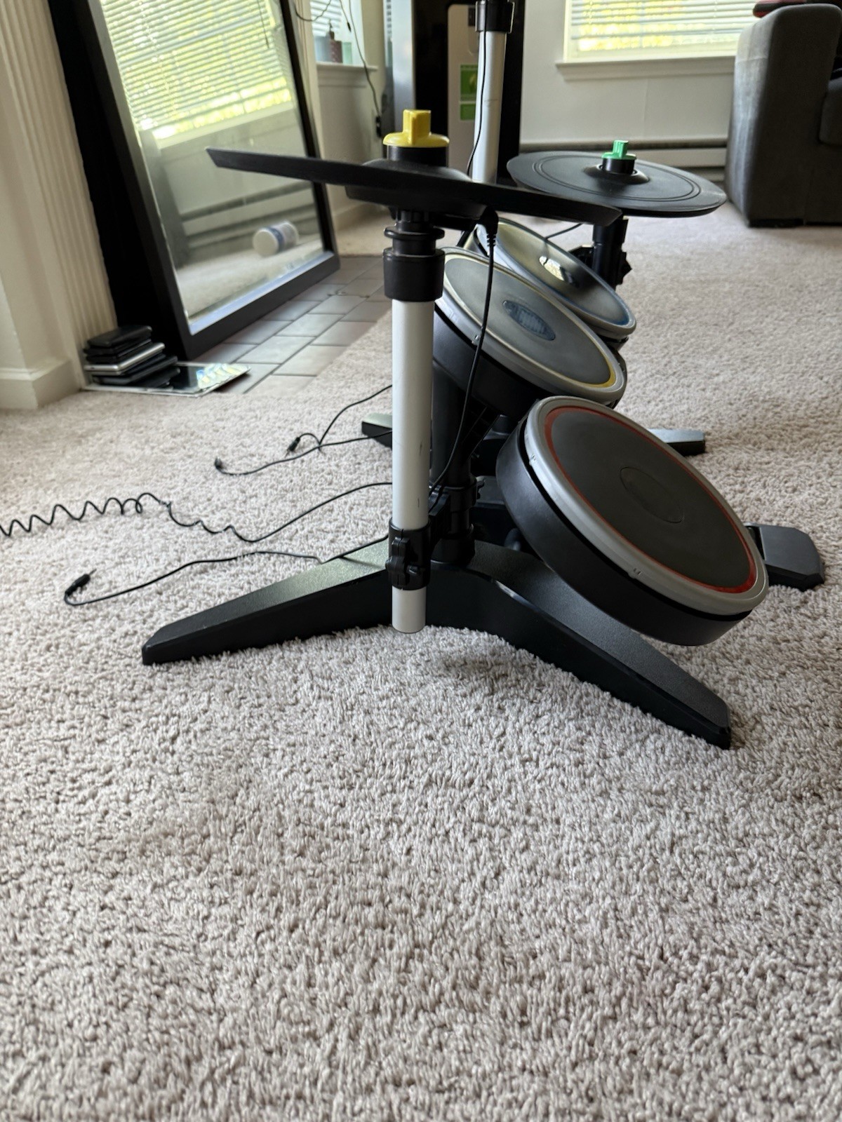 Video Game Drum Controller Set Bundle with Drum Set and Foot Pedal