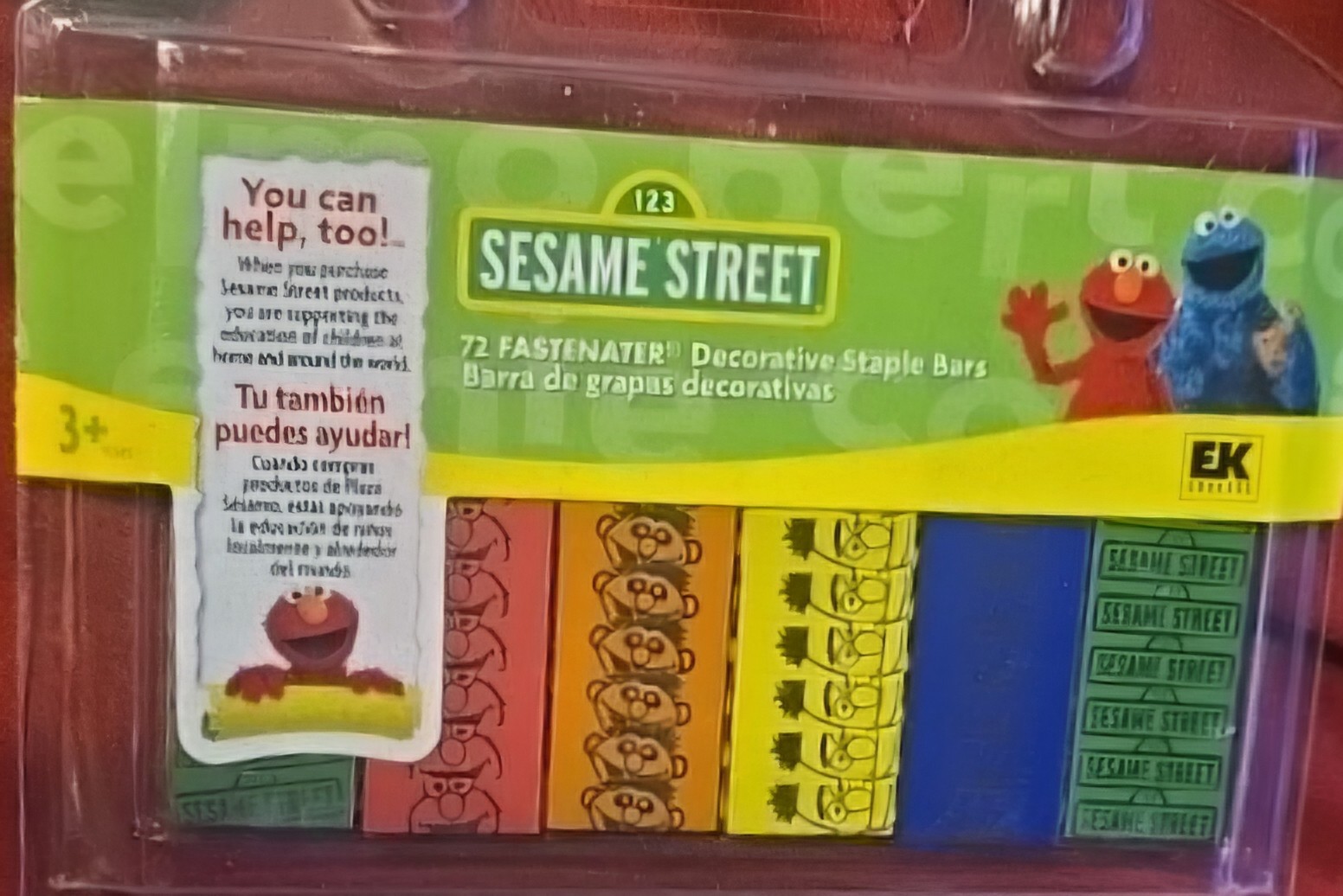 Sesame street Fastenater Decorative Staple Bars Collection