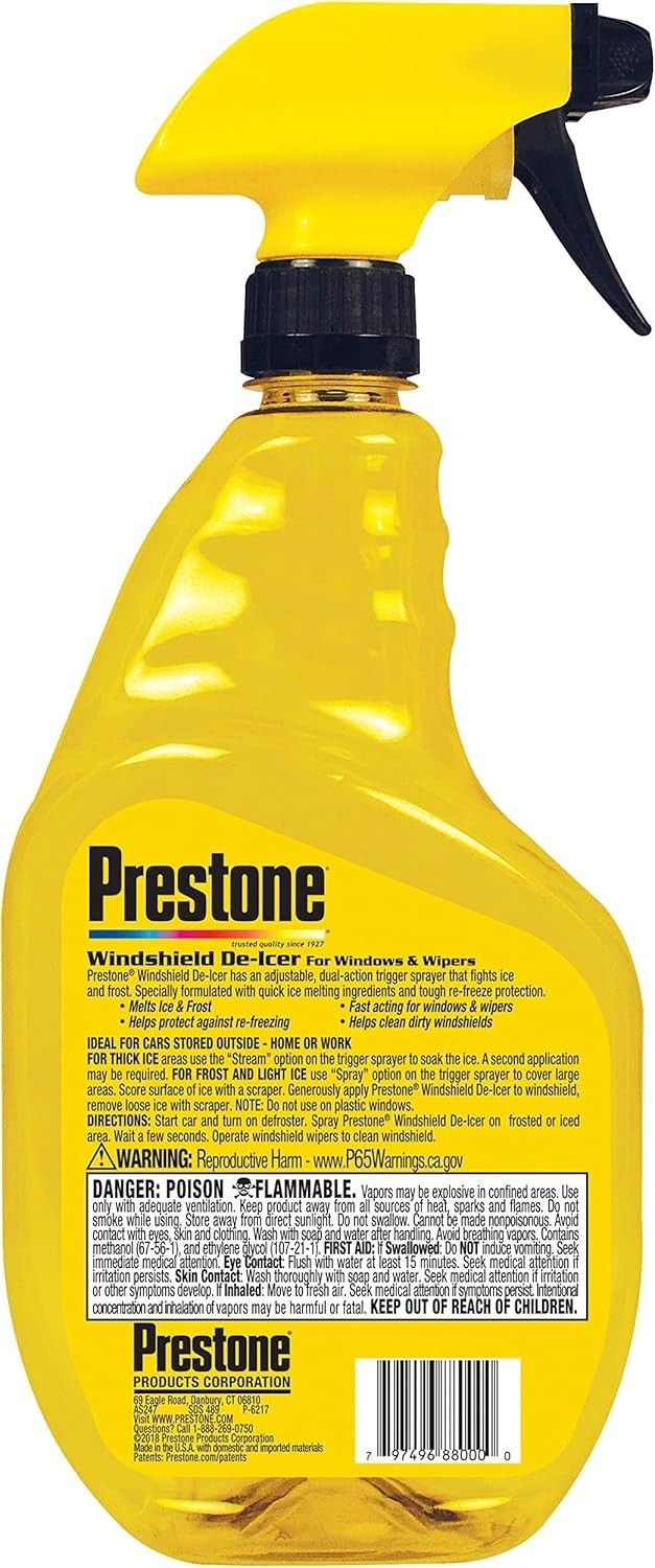 High-Performance Windshield De-Icer - 6 Bottles of 32 oz. Fast Action