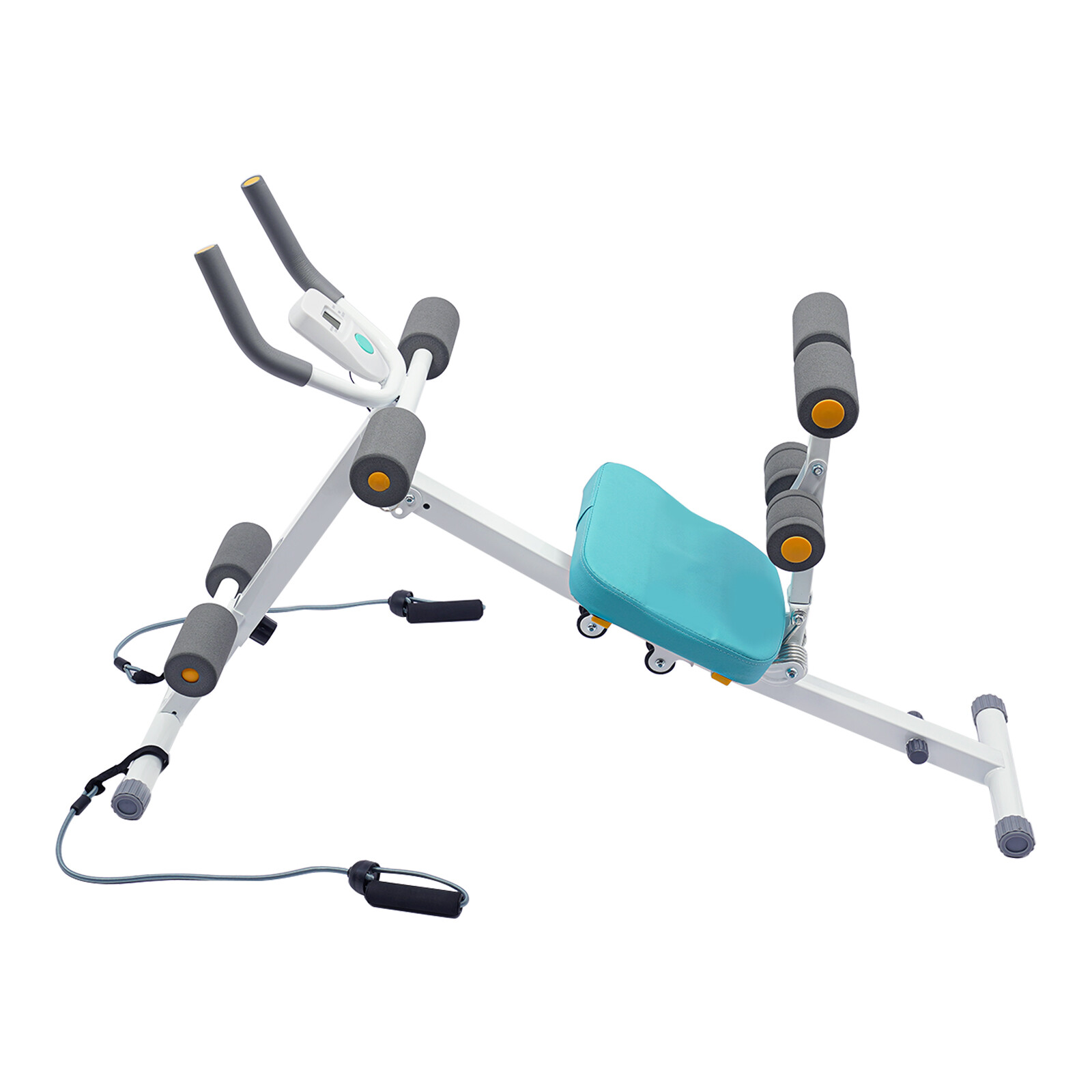Ab Machine Coaster Abdominal Crunch Trainer For Home Gym Core Workout Equipment