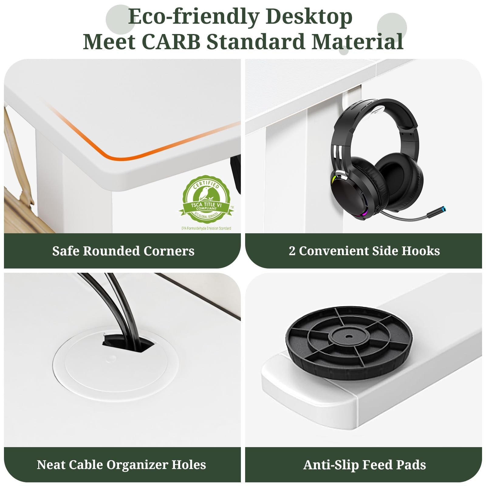 48 x 24 in Electric Standing Desk - Memory Height Adjustable Ergonomic Sit-to-St