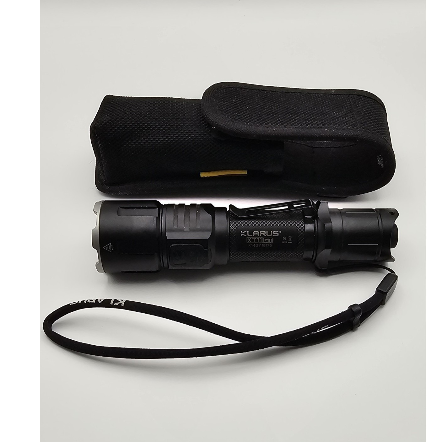 Klarus XT11GT LED Flashlight Rechargeable USB w/Battery, Holster, Lanyard