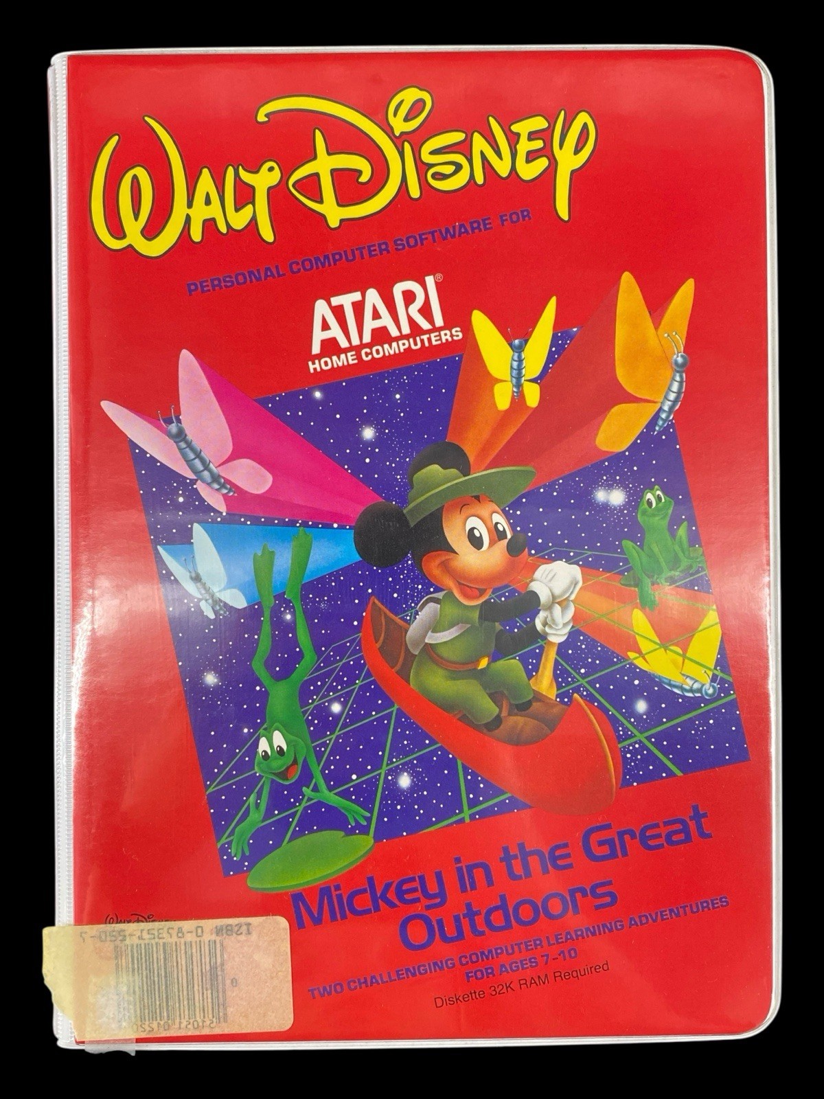 Atari Home Computers Disney Mickey in the Great Outdoors Floppy Disk EX+