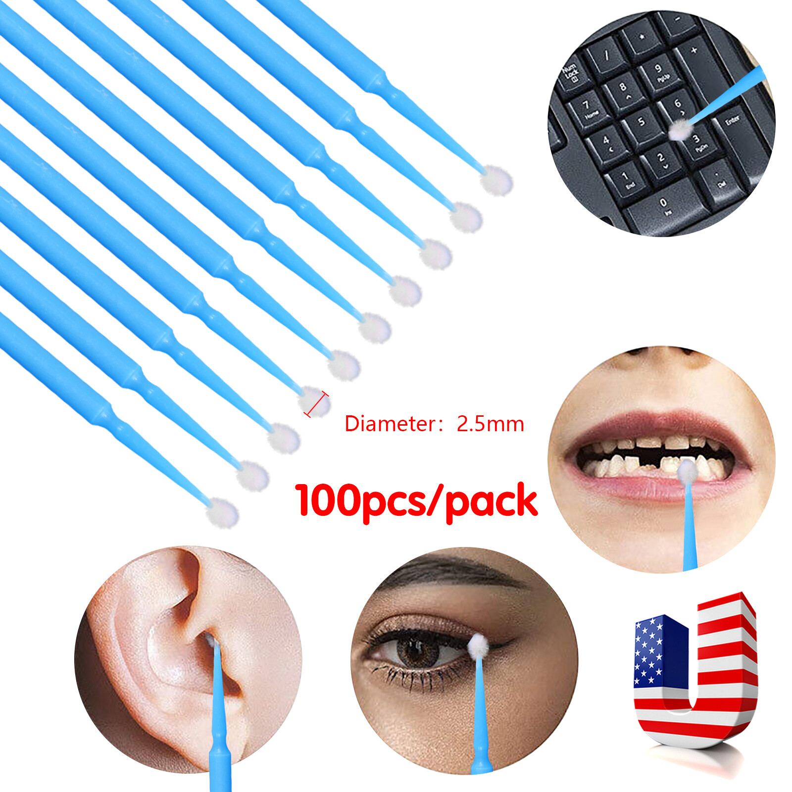 1000x Microbrush Micro Brush Applicator Tips (Regular,Fine,Super Fine) Dental SA