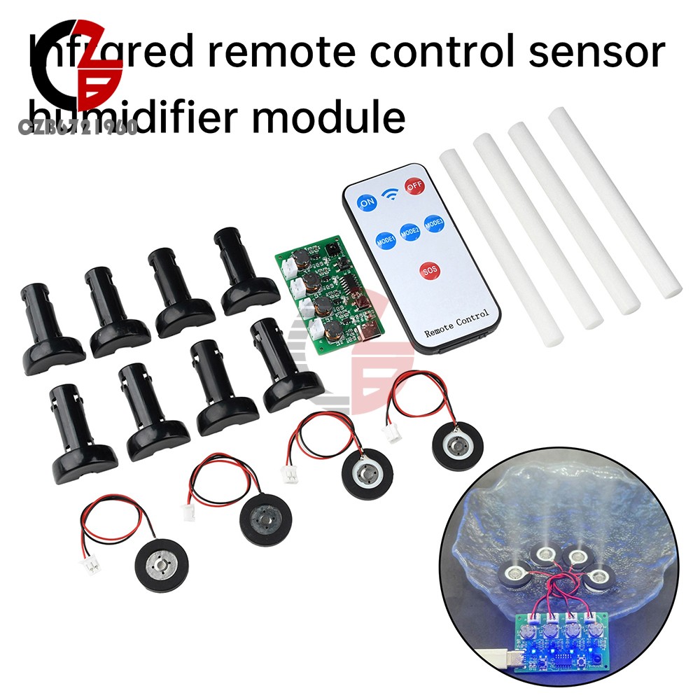 DIY Mini Humidifier Remote Control Ultrasonic Mist Maker Atomizing Module Type-C