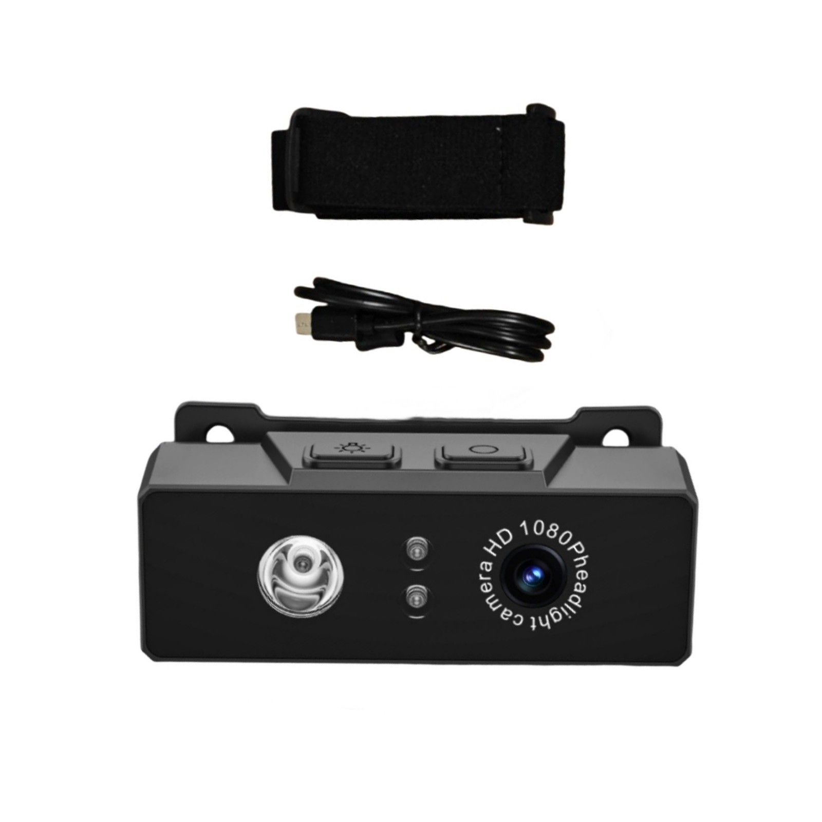 Head-mounted Action Camera 1080P HD Camcorder Camera Night Vision w/ LED Light
