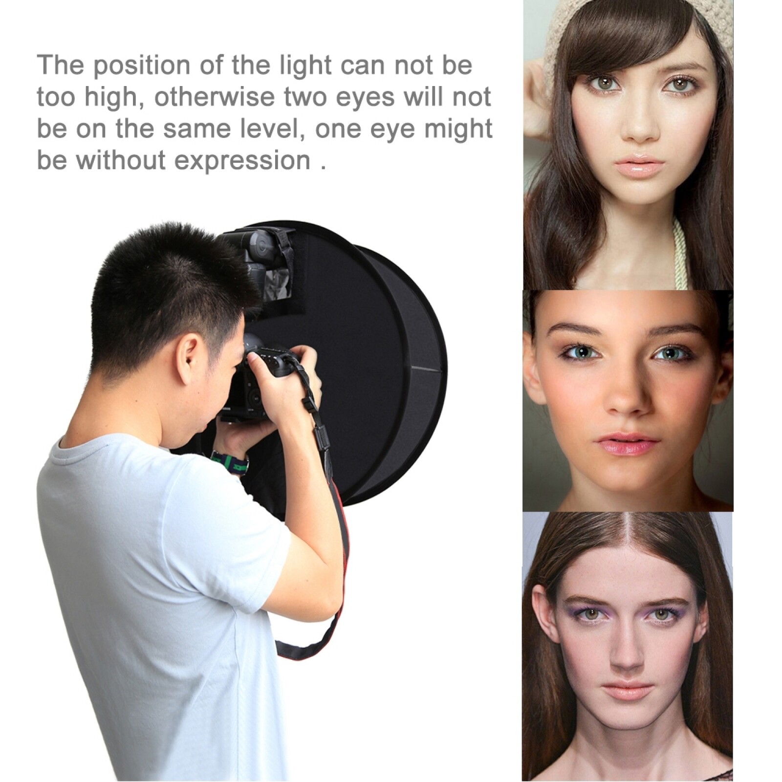 45cm Circular Round Style Macro and Portrait Softbox SpeedLite Flash Light