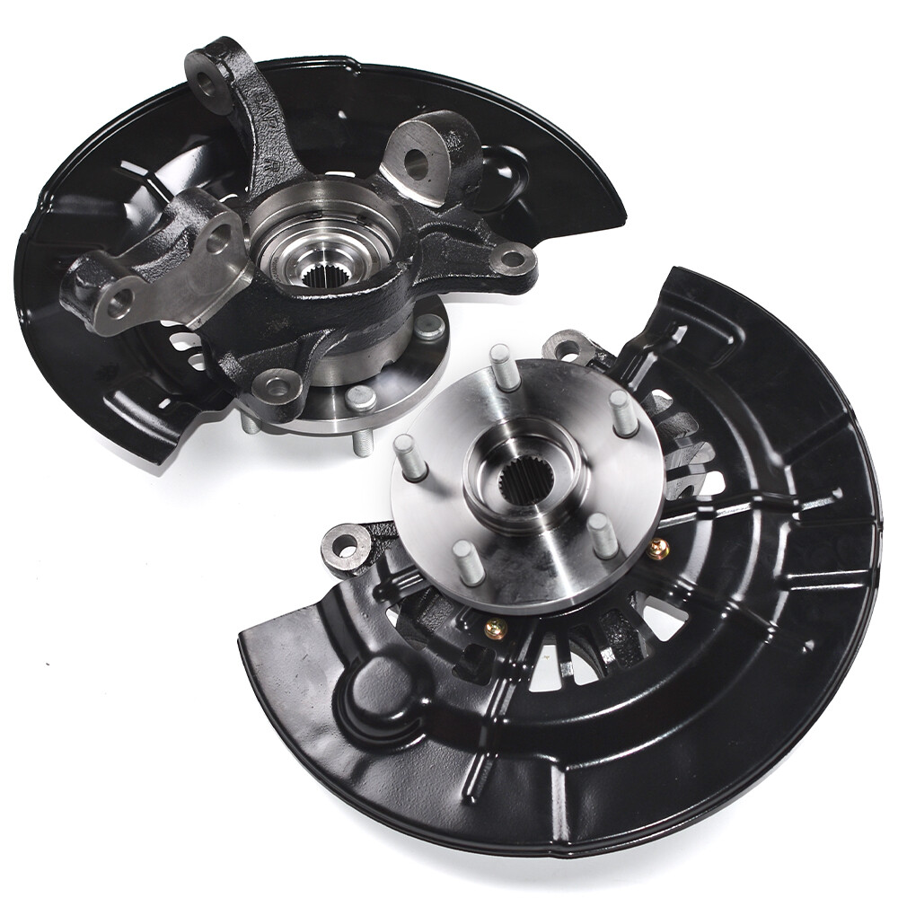 Pair Front Steering Knuckle & Wheel Hub Bearing for 2007 2008-2011 Toyota Camry