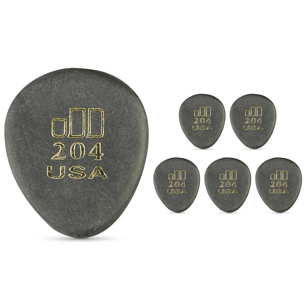 NEW Dunlop JD Jazztone 204 Round Tip Guitar Picks (6), 477P204