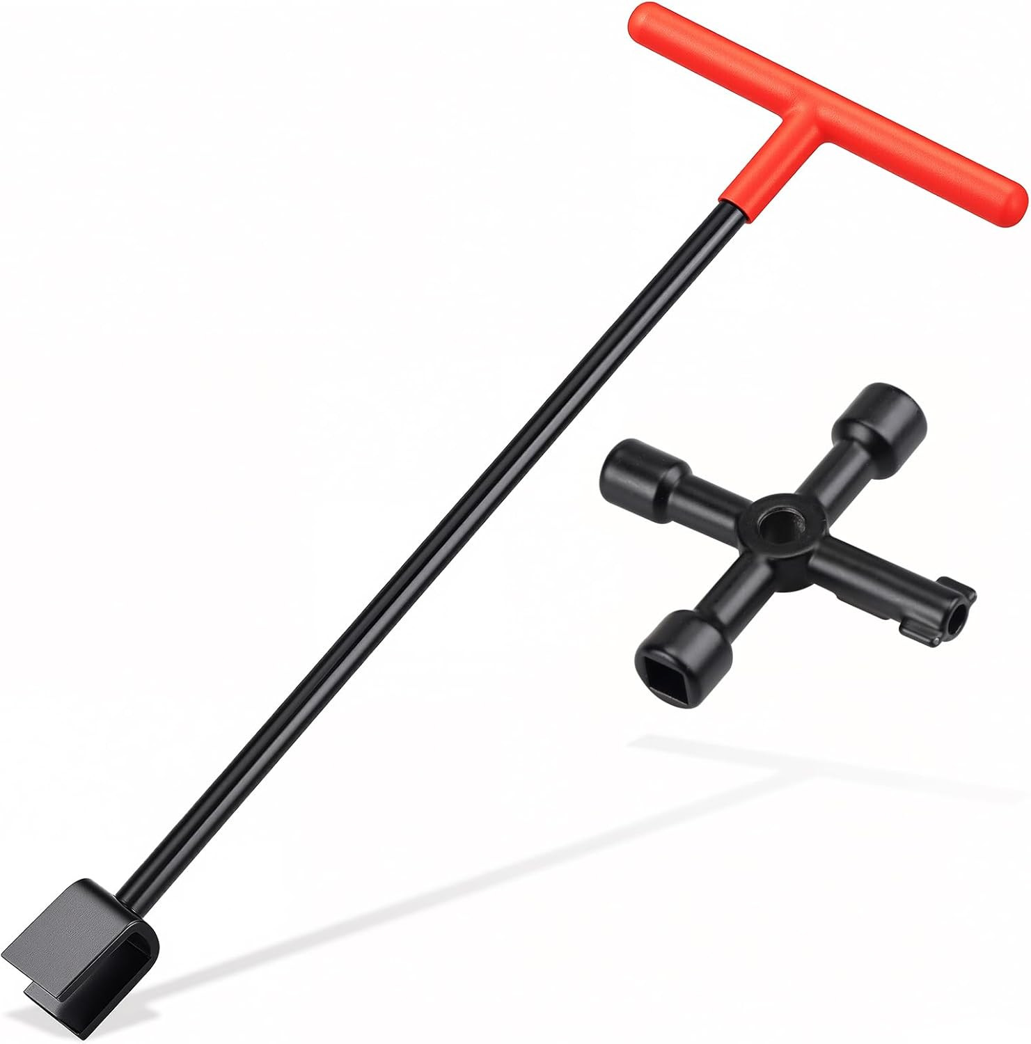 17 Inch Water Meter Key with 4-Way Utility Key - Heavy-Duty Water Shut