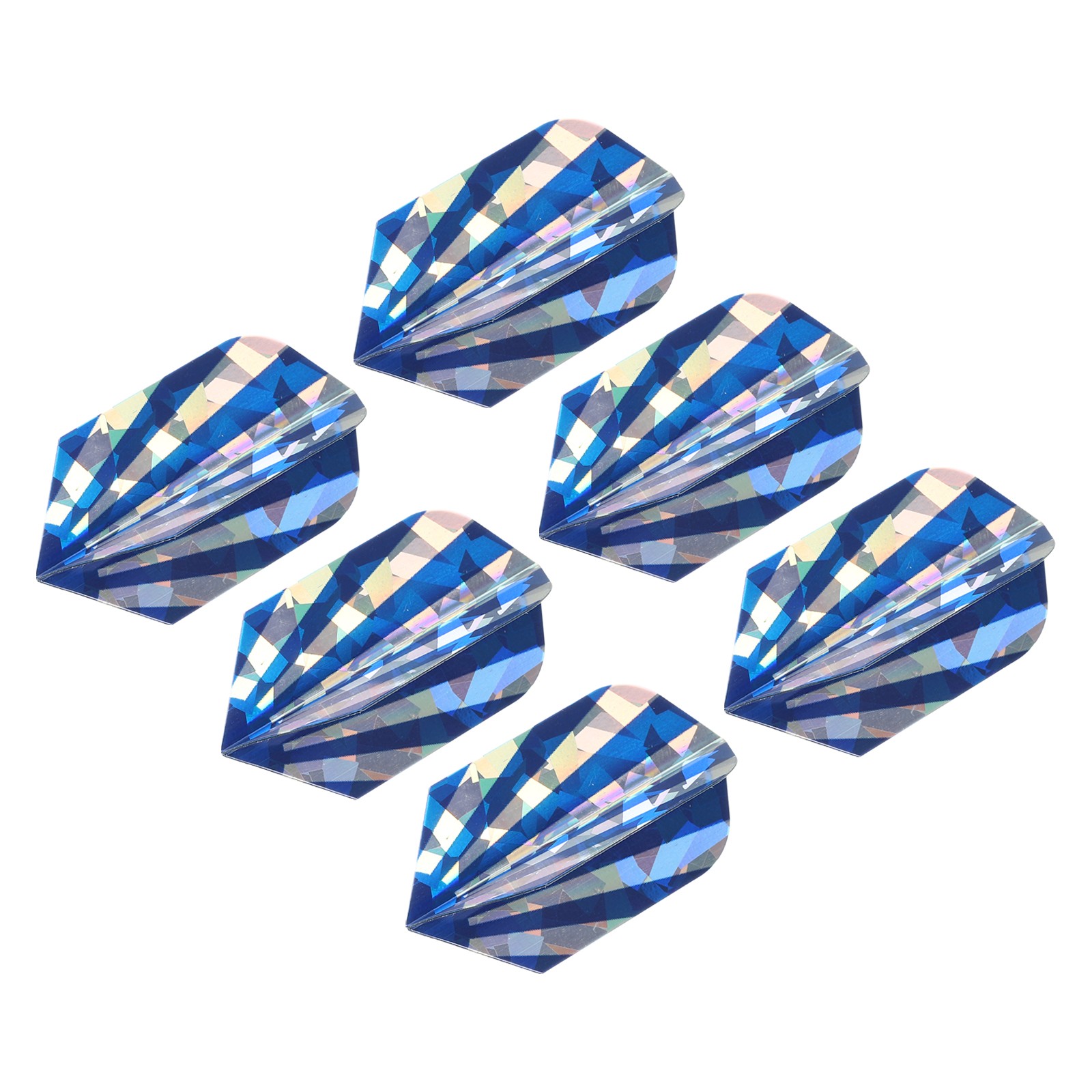 Slim Dart Flights, 6 Pack PET Dart Accessories, Dark Blue