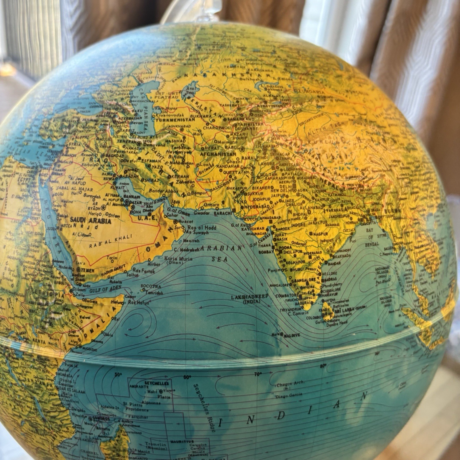 Underwriters Laboratories Desktop Globe 17” Tall FLAW