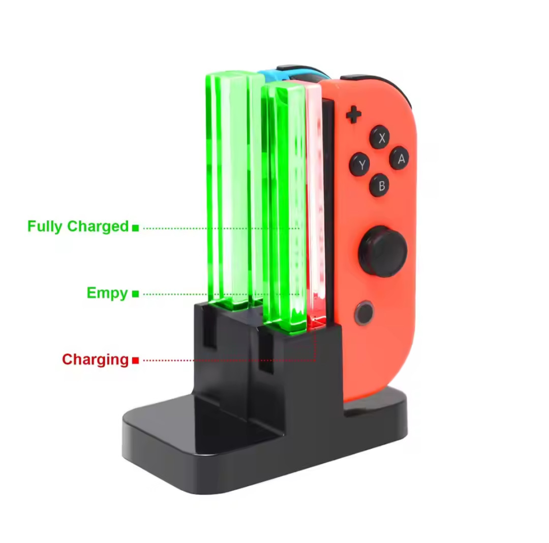 Switch Controller Charger Nintendo Joy-Con Charging Dock LED Indicator