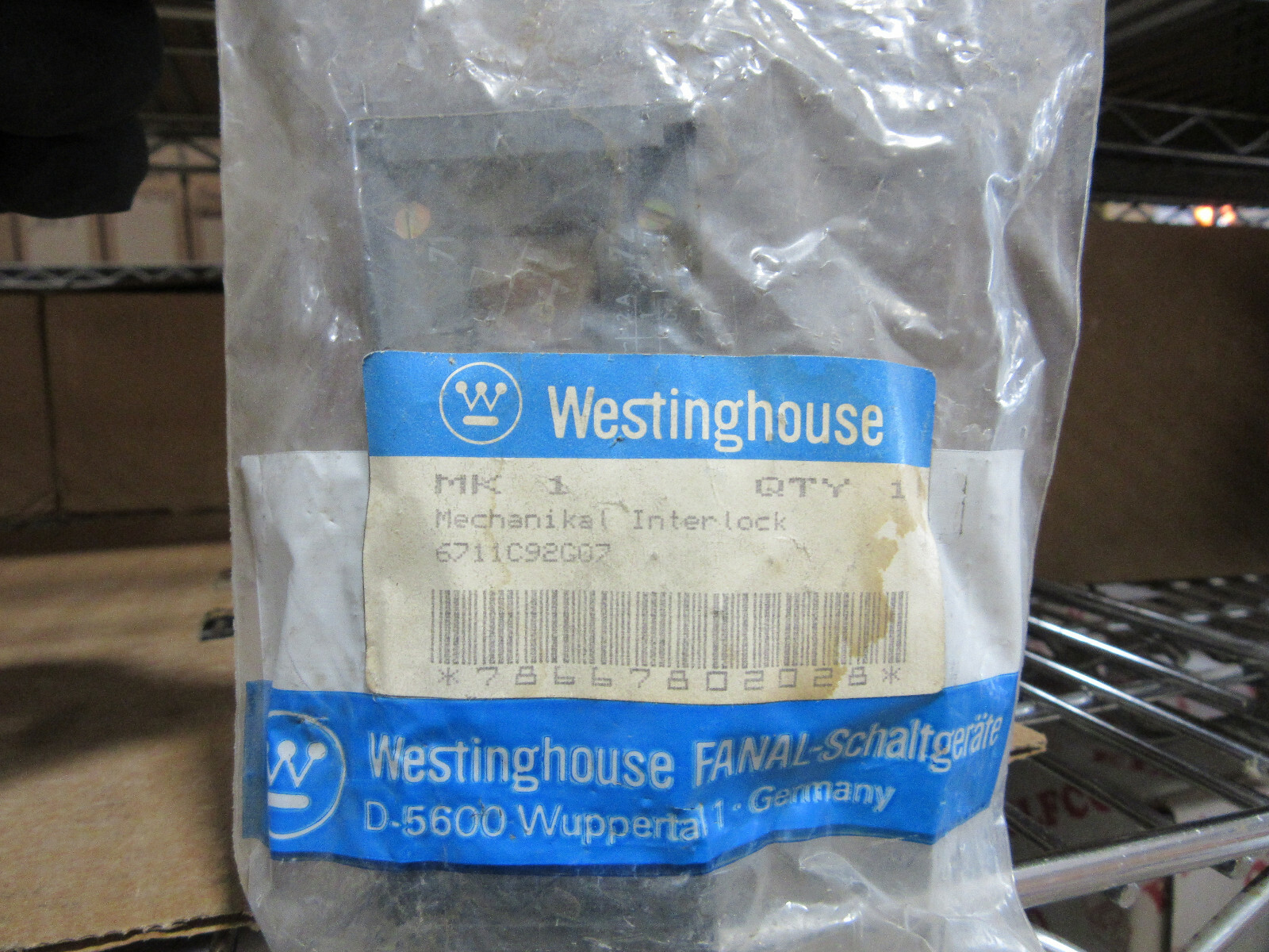 Westinghouse MK1 Mechanical Interlock 6711C92G07 NEW!!! Free Shipping
